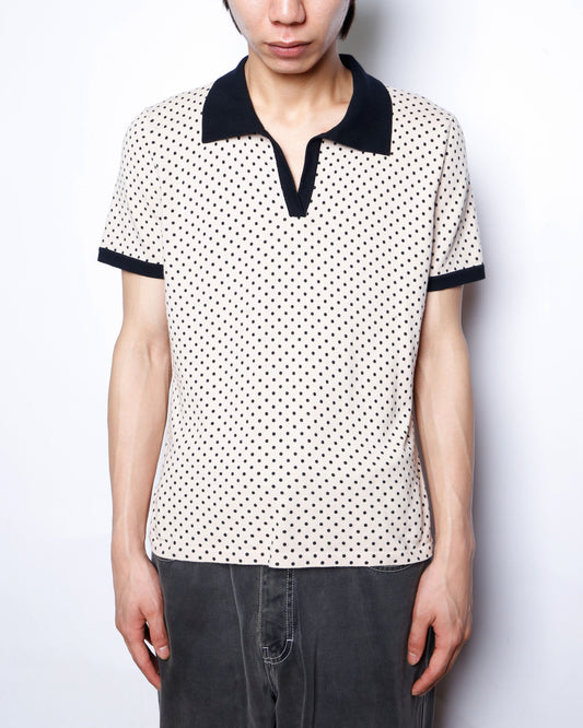 vintage dots skipper polo h/s