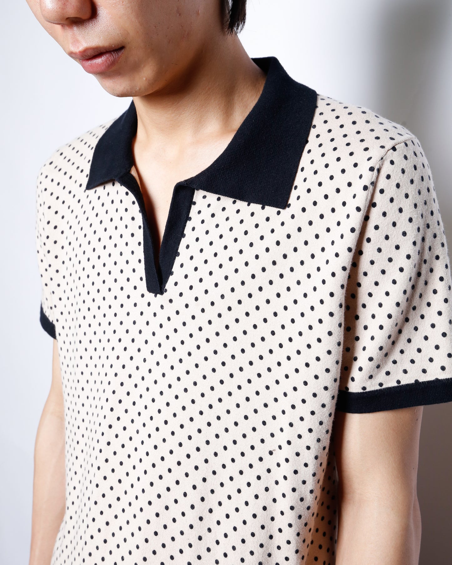 vintage dots skipper polo h/s