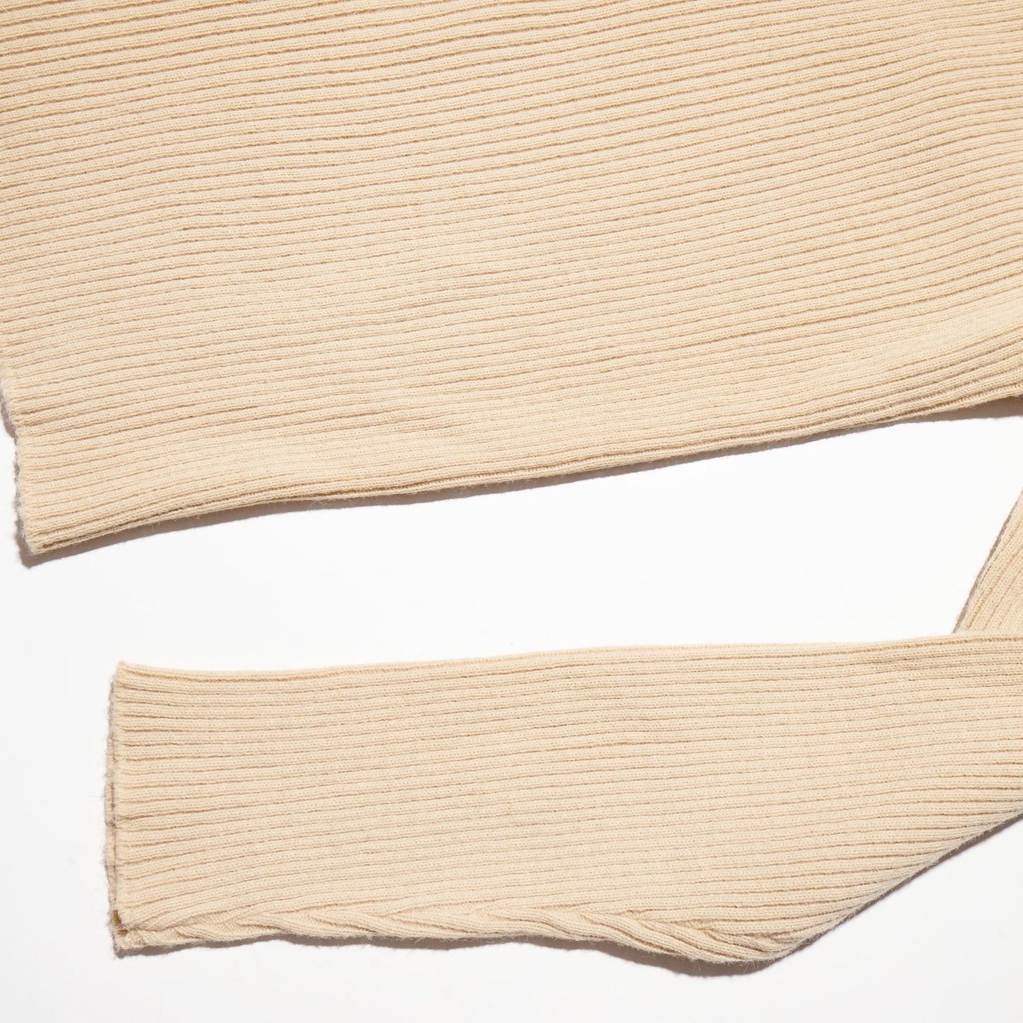 vintage 70's leather combi half zip sweater