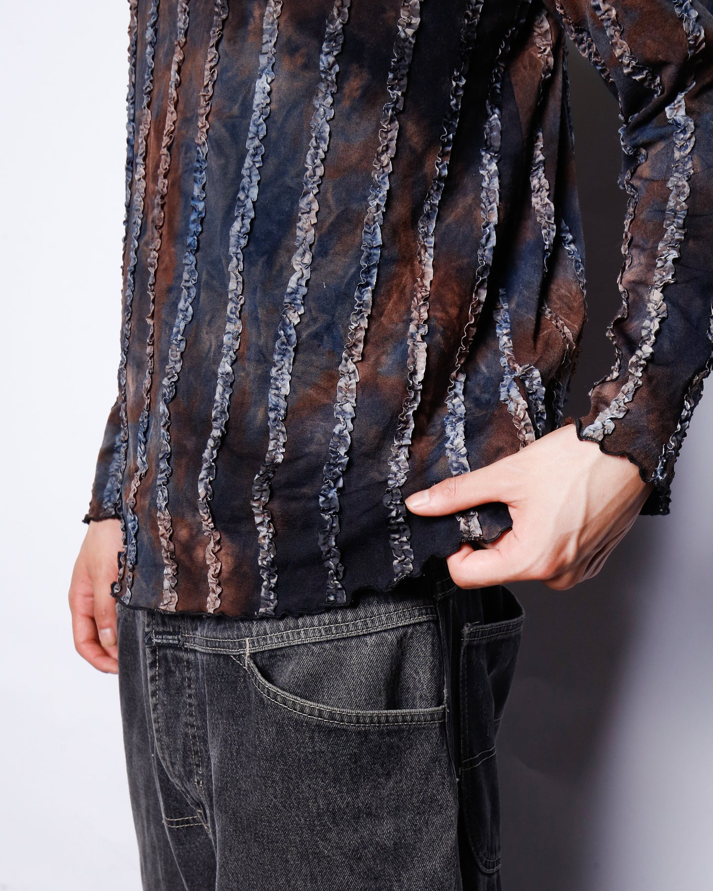 Vintage frill acid l/s