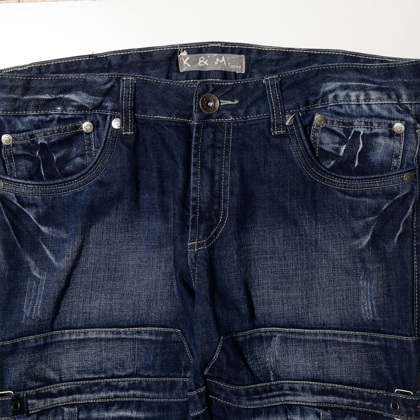 vintage coiled bondage jeans