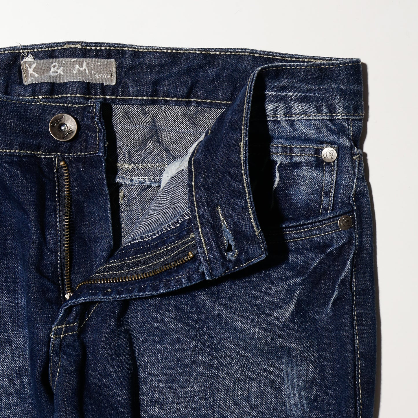 vintage coiled bondage jeans