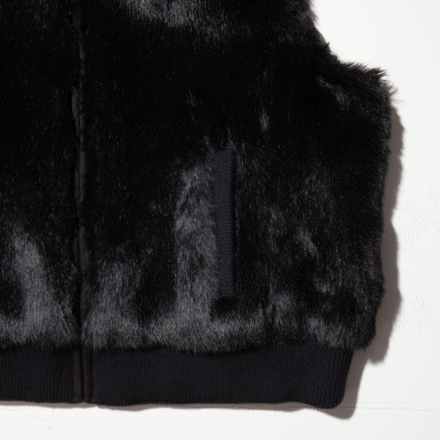 vintage faux fur hooded vest