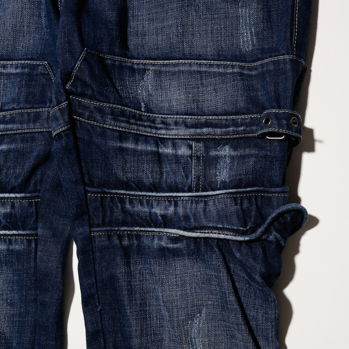 vintage coiled bondage jeans