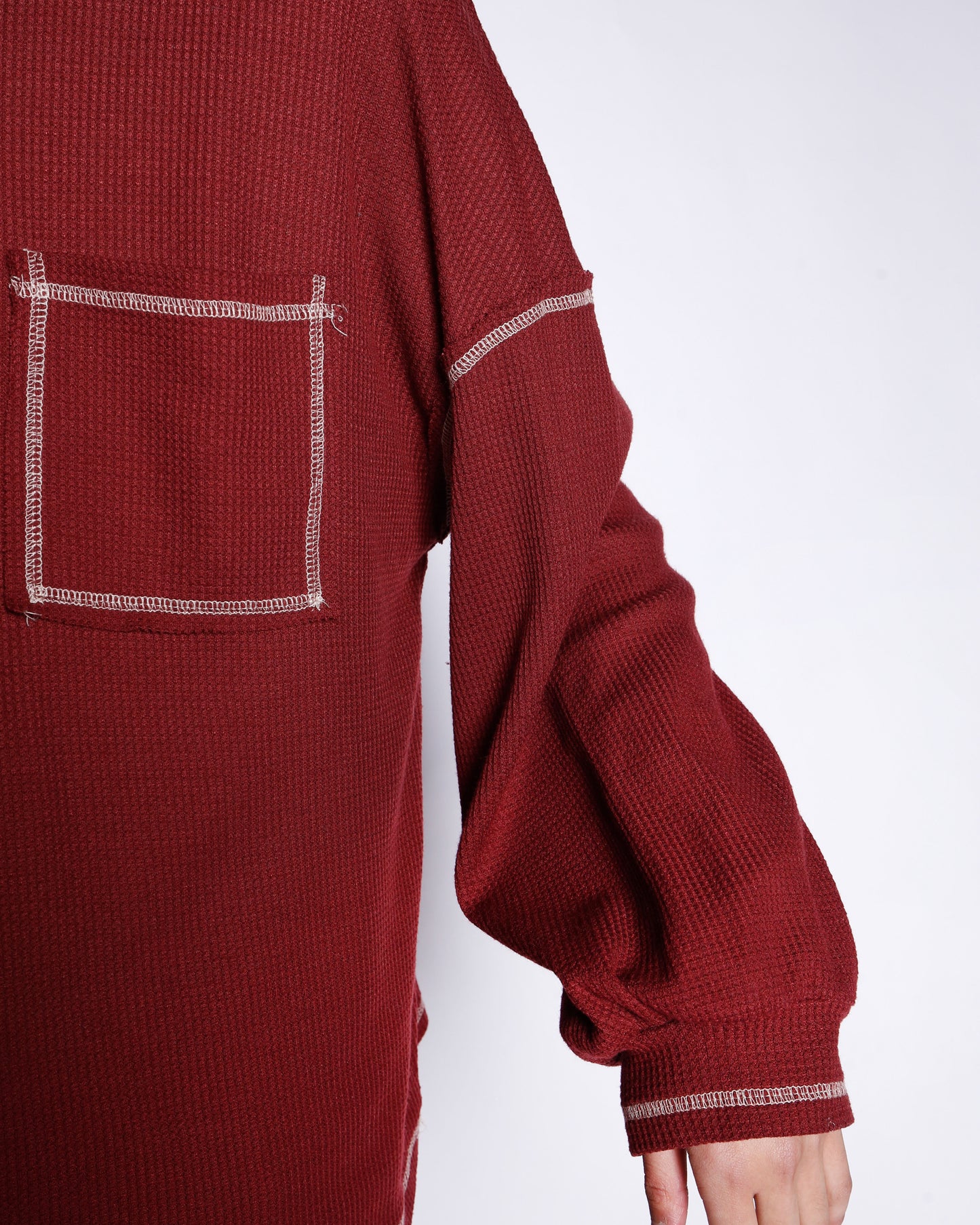 vintage stitched waffle cut sew