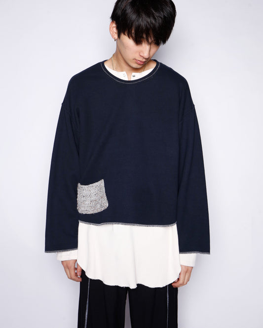 vintage cropped crochet pocket cut sew