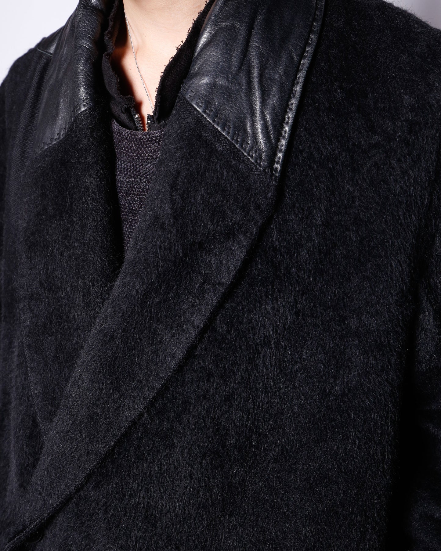 vintage MaxMara angora wool double breasted coat