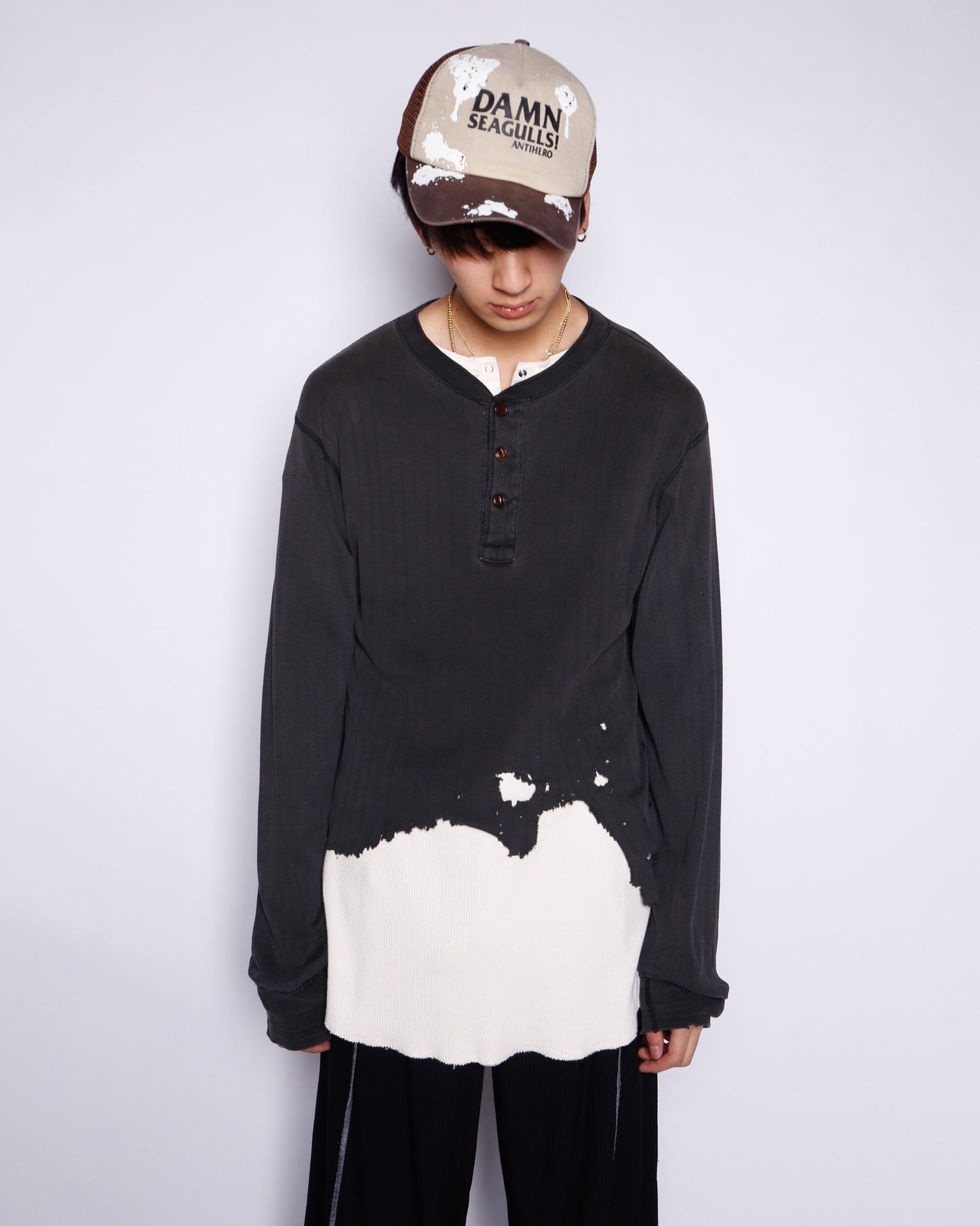 *one-off polo ralph lauren broken cut sew