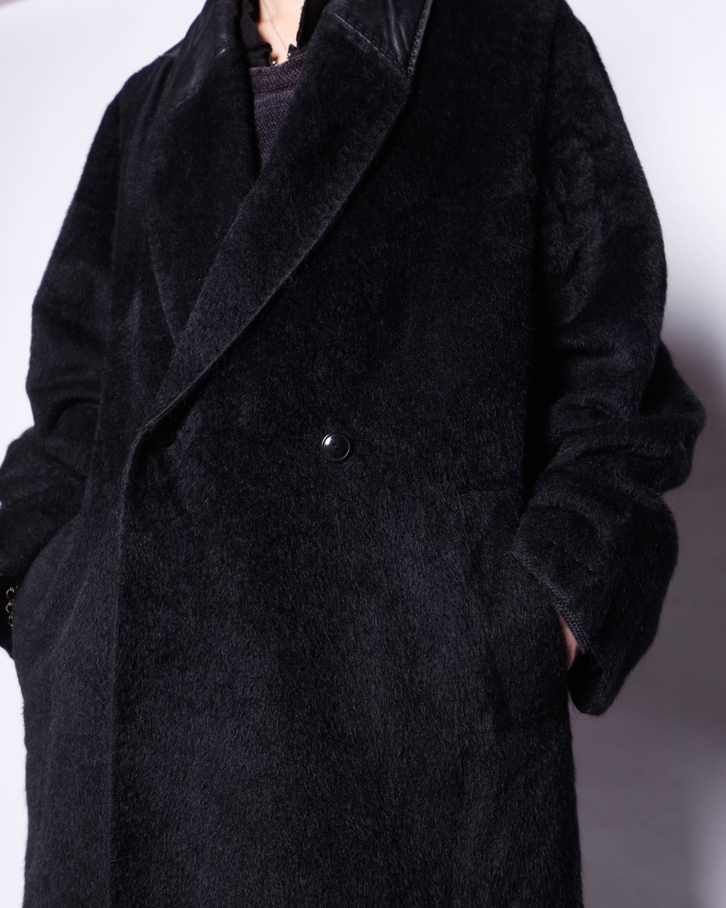 vintage MaxMara angora wool double breasted coat