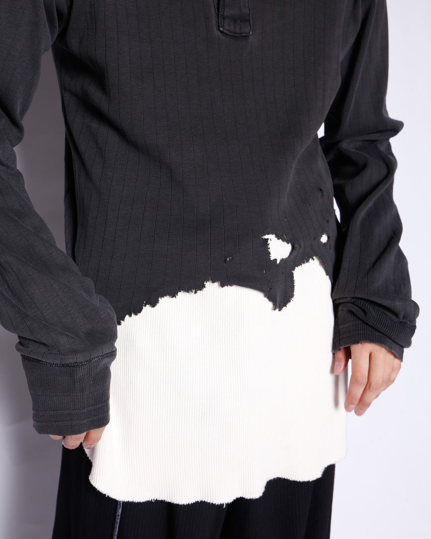 *one-off polo ralph lauren broken cut sew