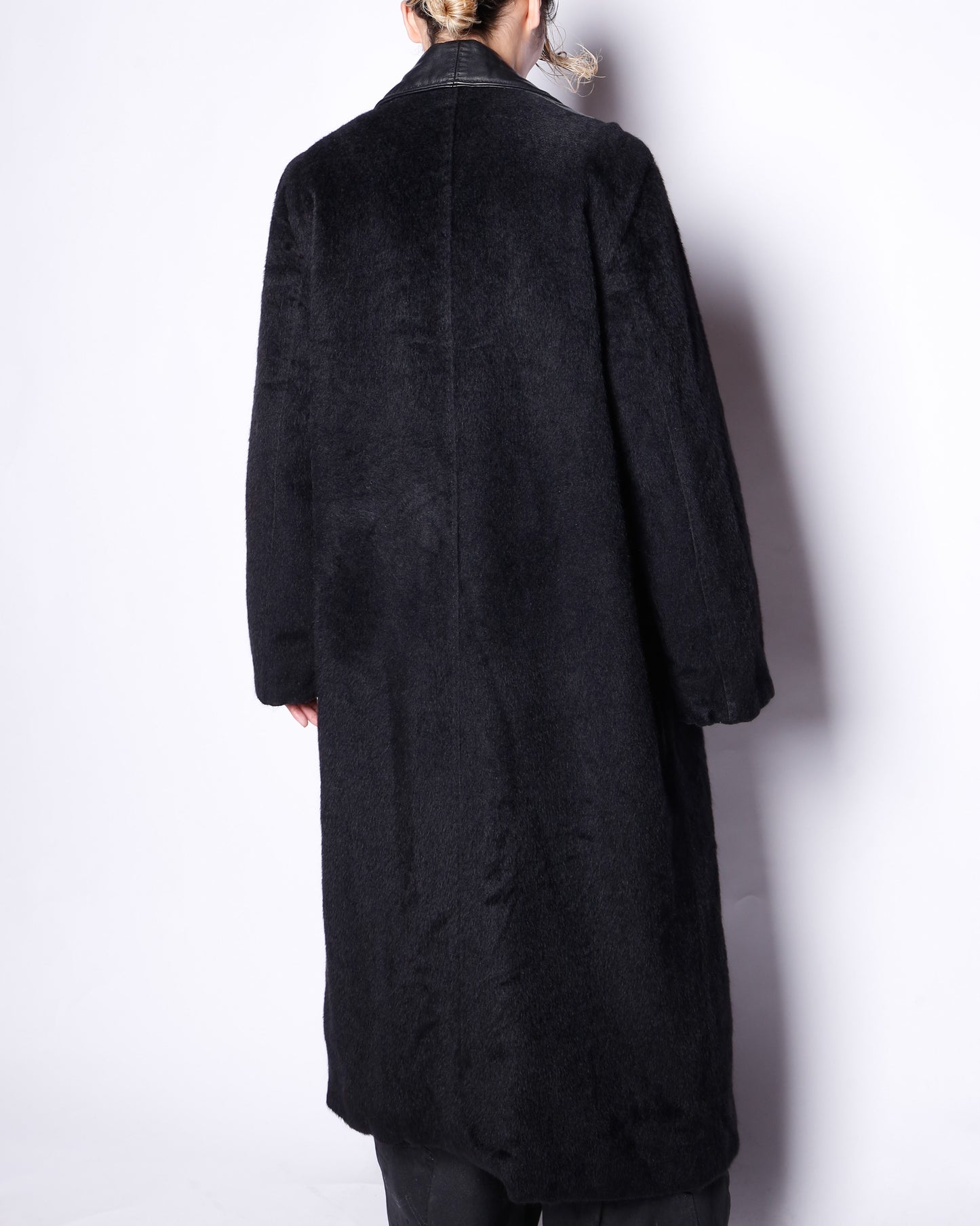 vintage MaxMara angora wool double breasted coat