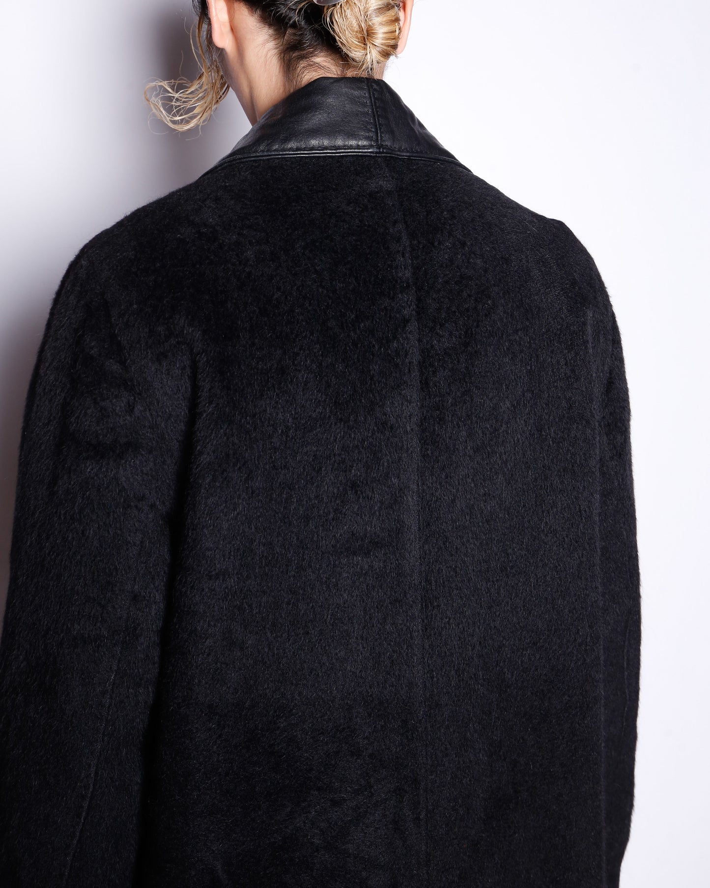 vintage MaxMara angora wool double breasted coat