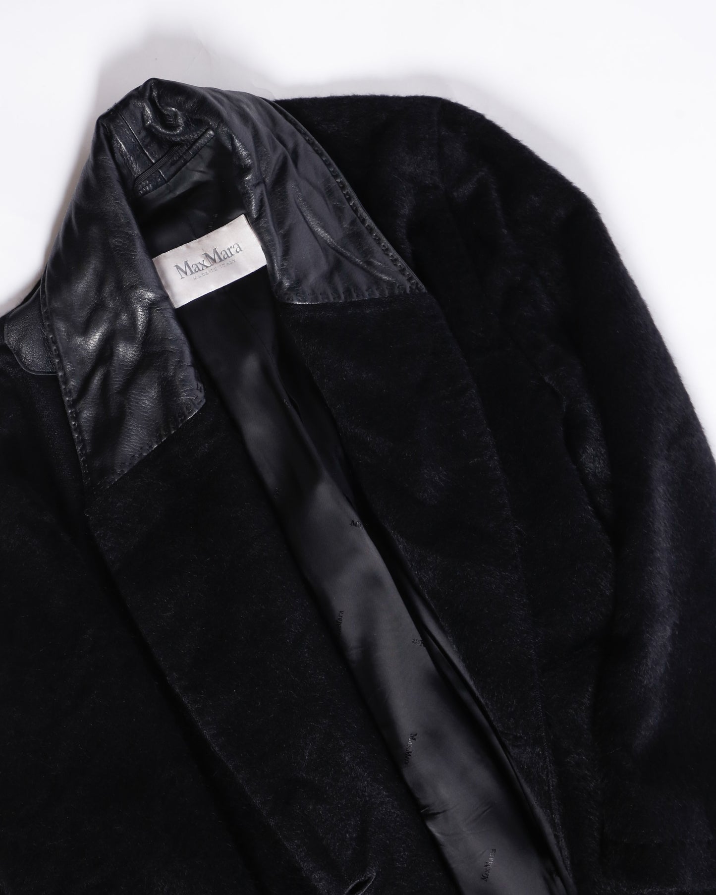 vintage MaxMara angora wool double breasted coat