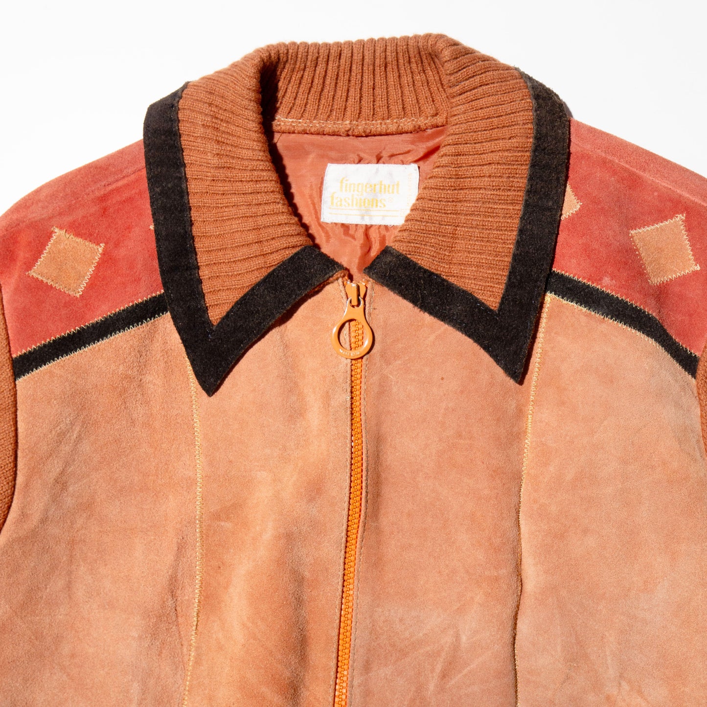 vintage 70's combi dia suede leather jacket