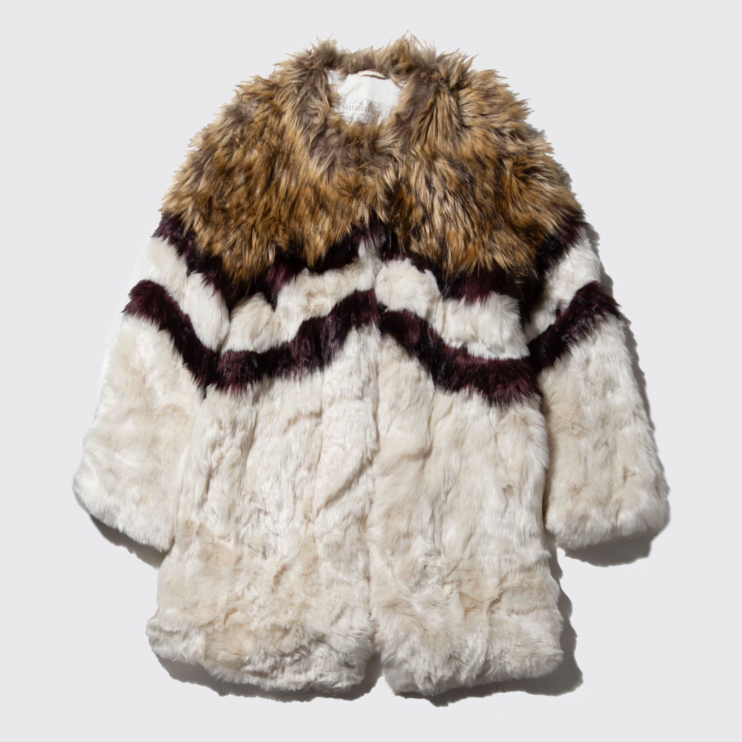 vintage line faux fur jacket