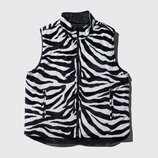 vintage animal puffer vest