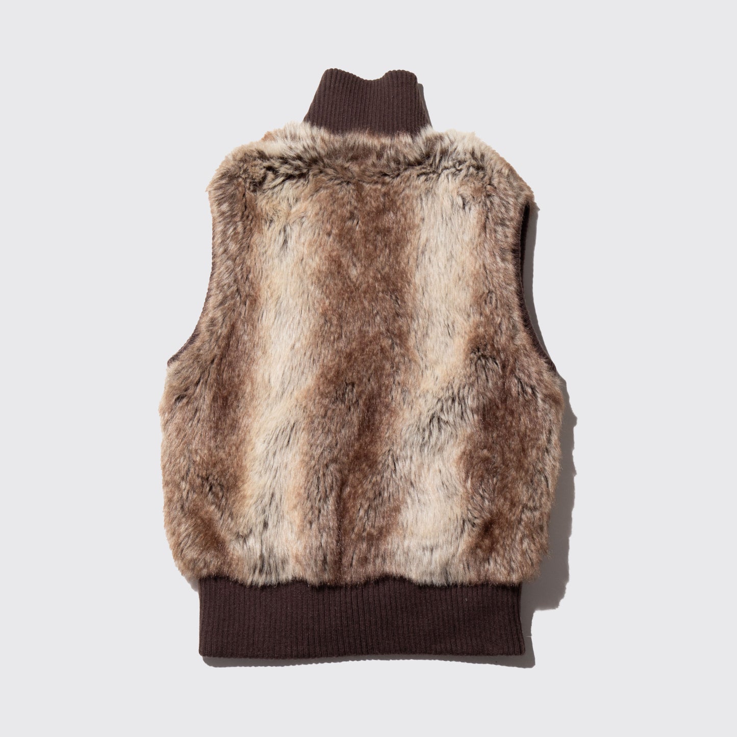 vintage rib fur vest