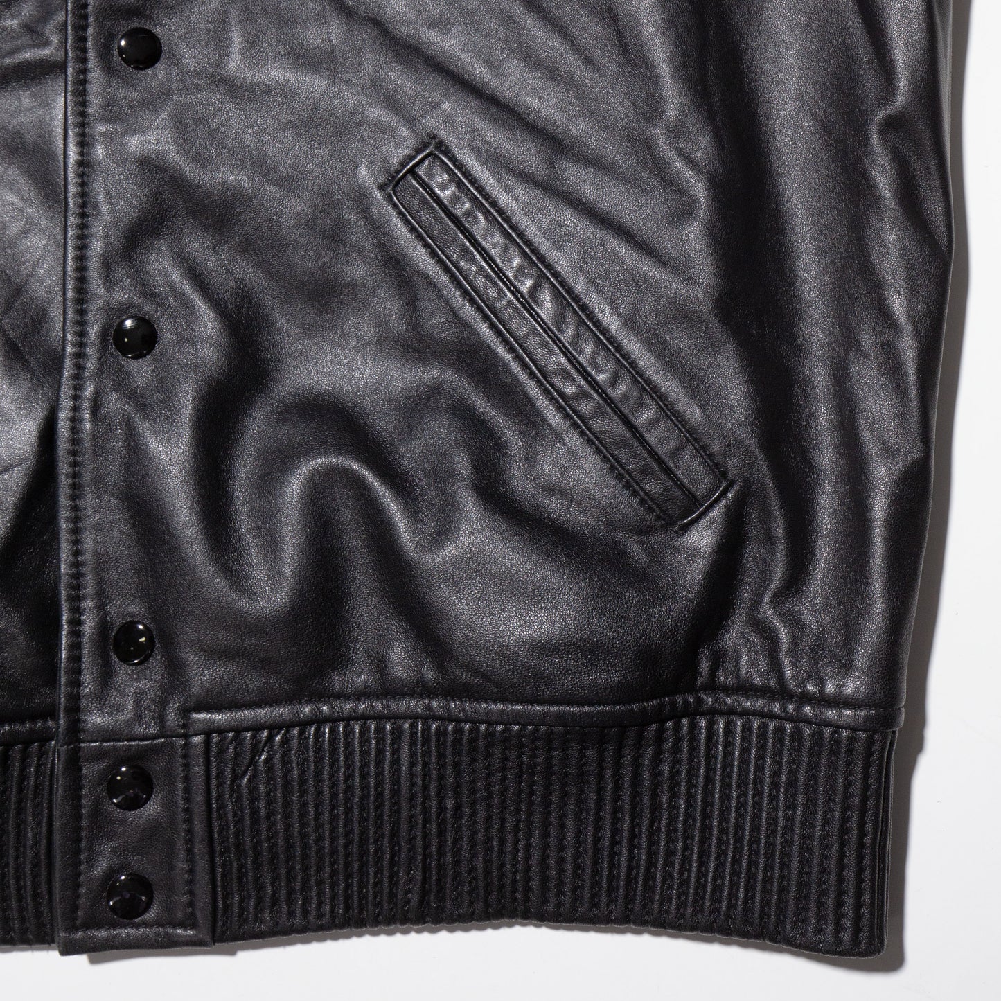 vintage leather teddy jacket