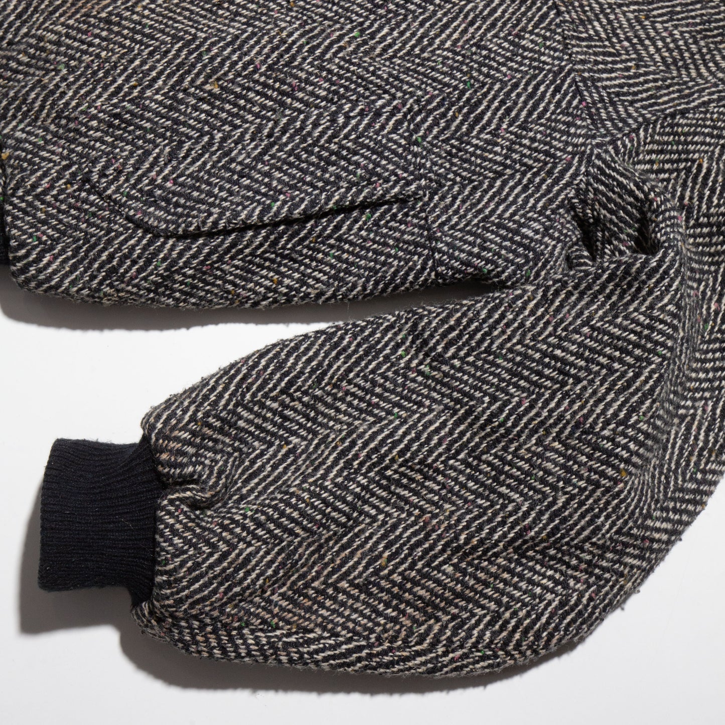 vintage loose herringbone tweed jacket