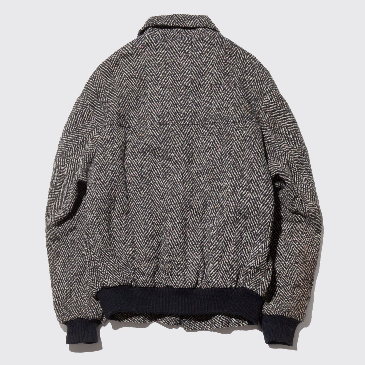 vintage loose herringbone tweed jacket