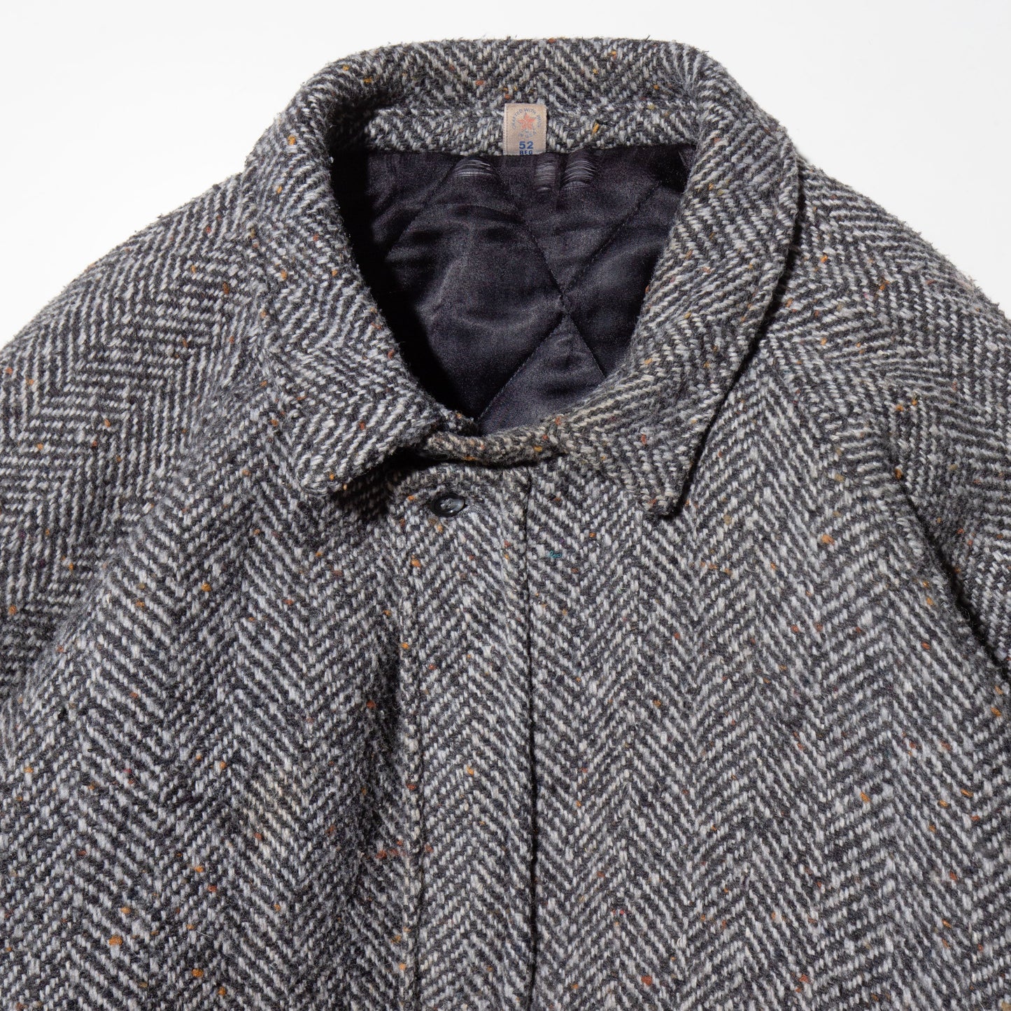vintage chunky herringbone tweed jacket