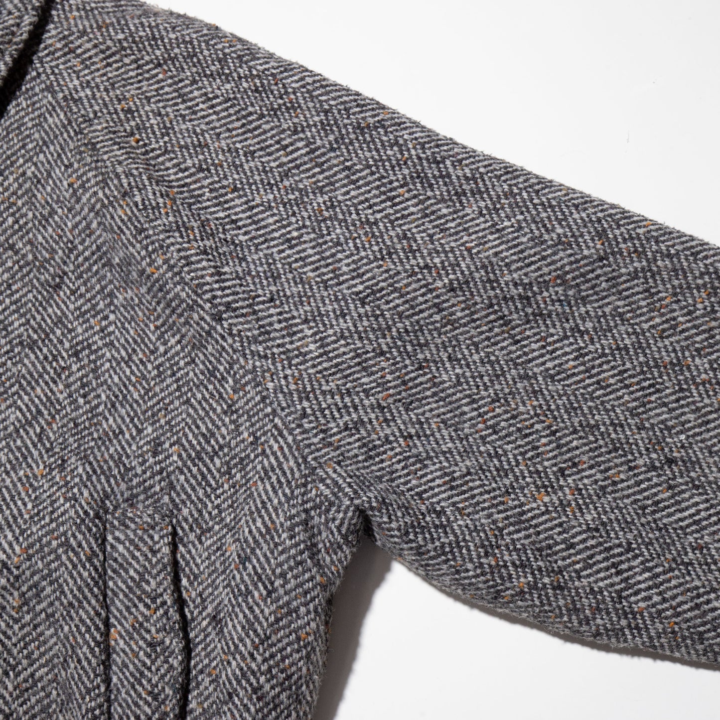 vintage chunky herringbone tweed jacket