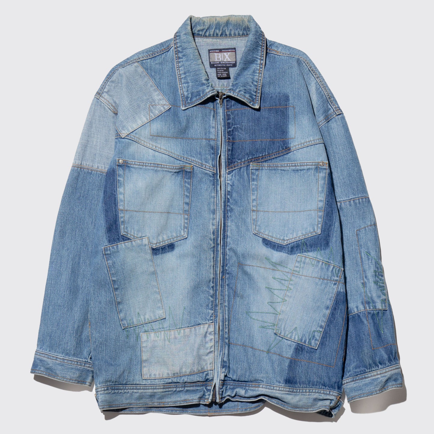 vintage repaired baggy trucker jacket