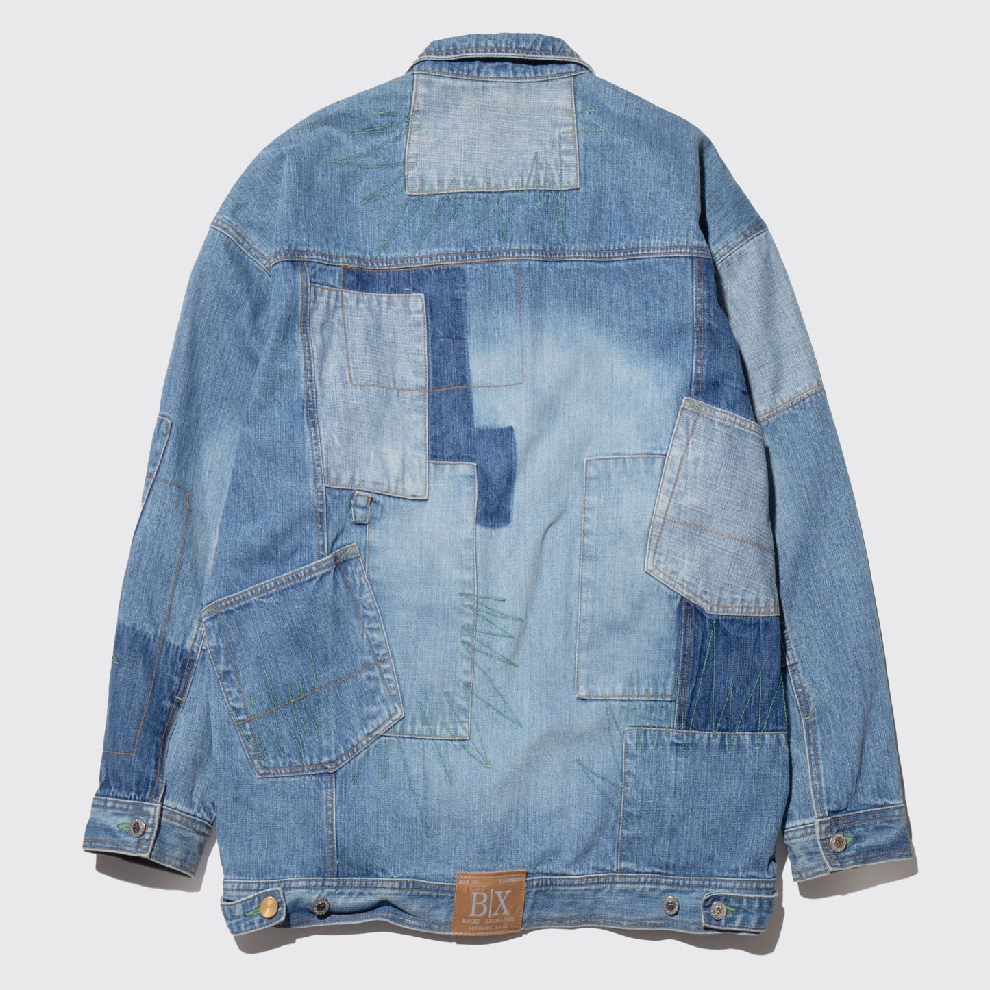 vintage repaired baggy trucker jacket