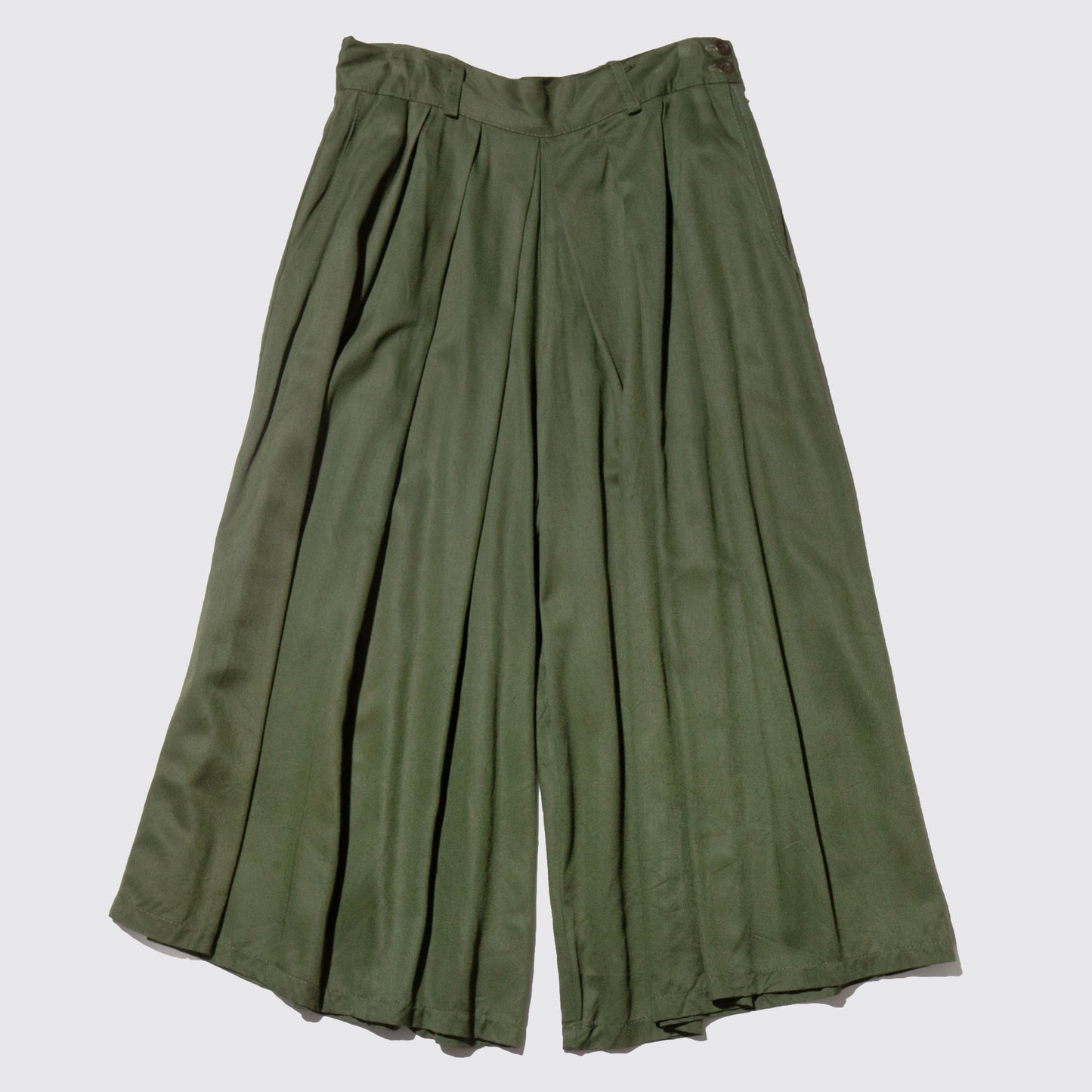 vintage pleats culotte shorts