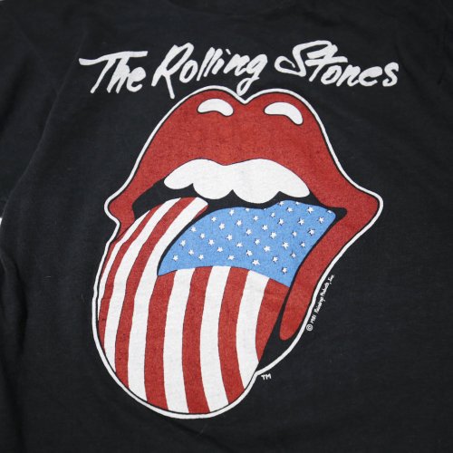 vintage 80's rolling stones north american tour tee , body-screen stars