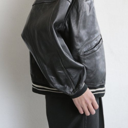 vintage avirex leather varsity jacket
