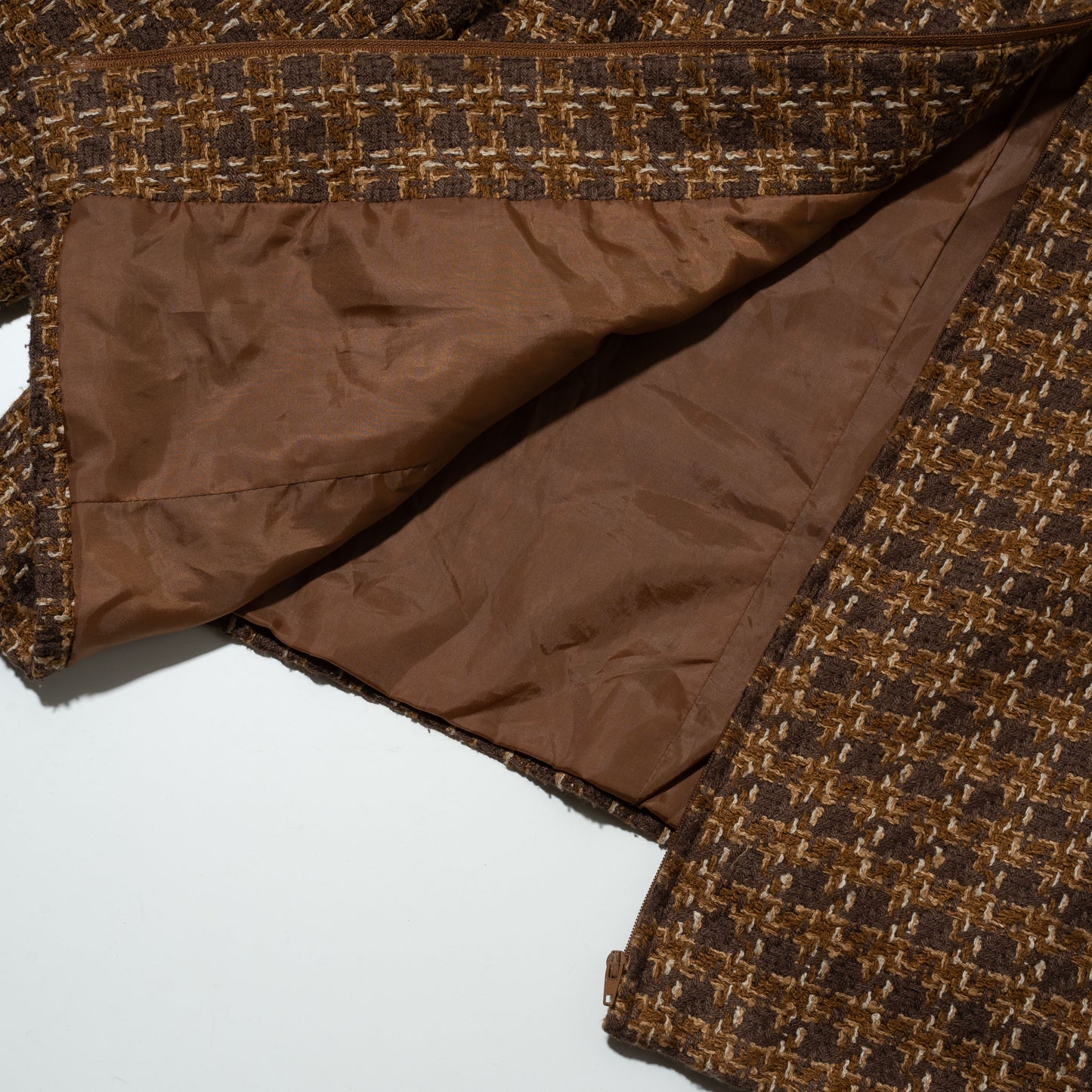 vintage zipped tweed jacket