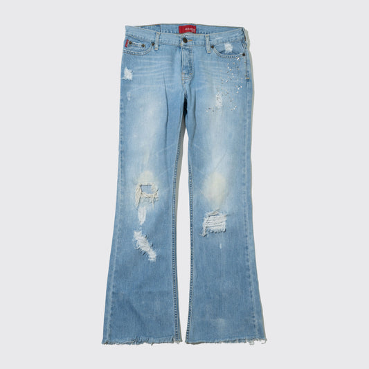 vintage bijou grange flate jeans