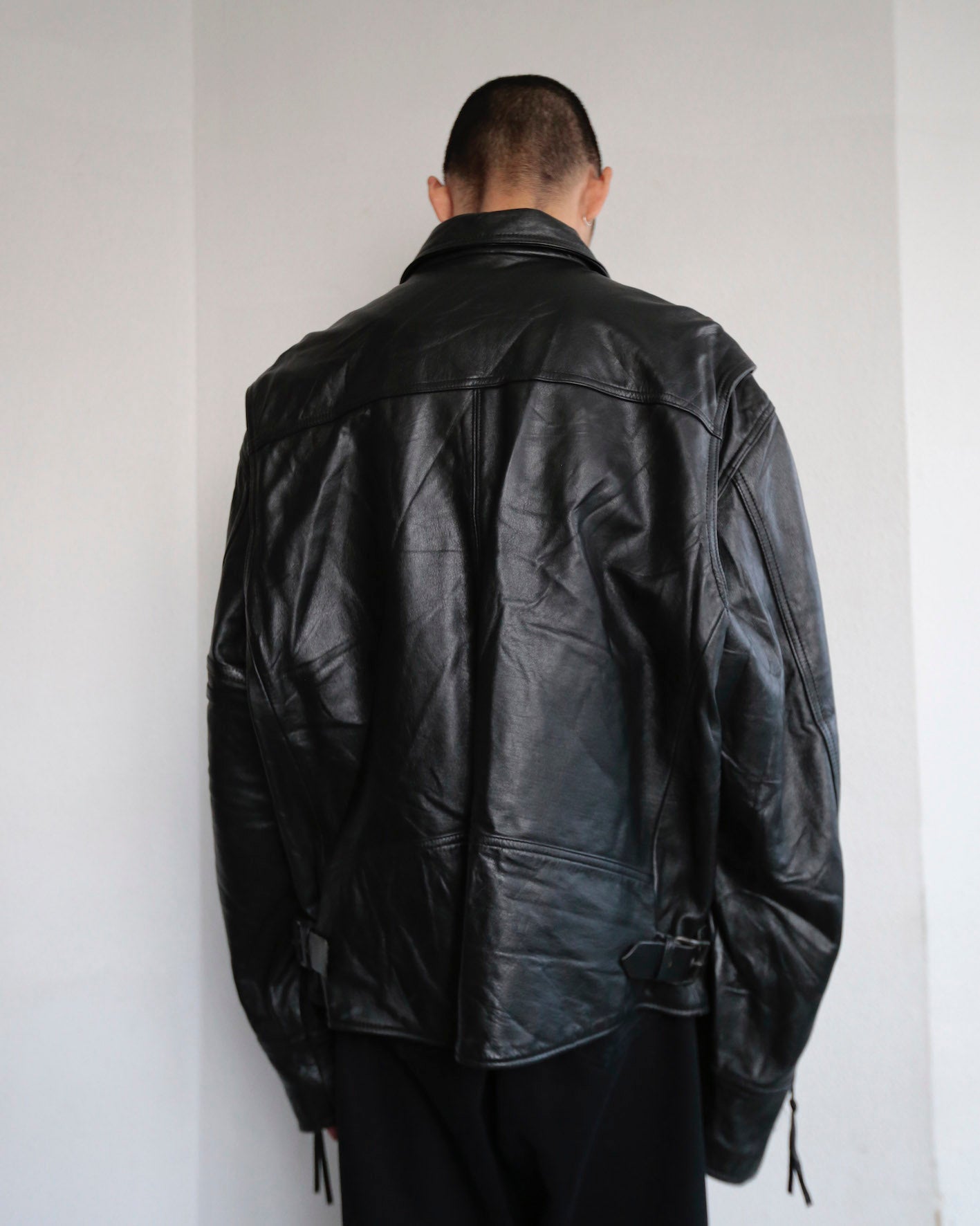 vintage harley davidson moto leather jacket