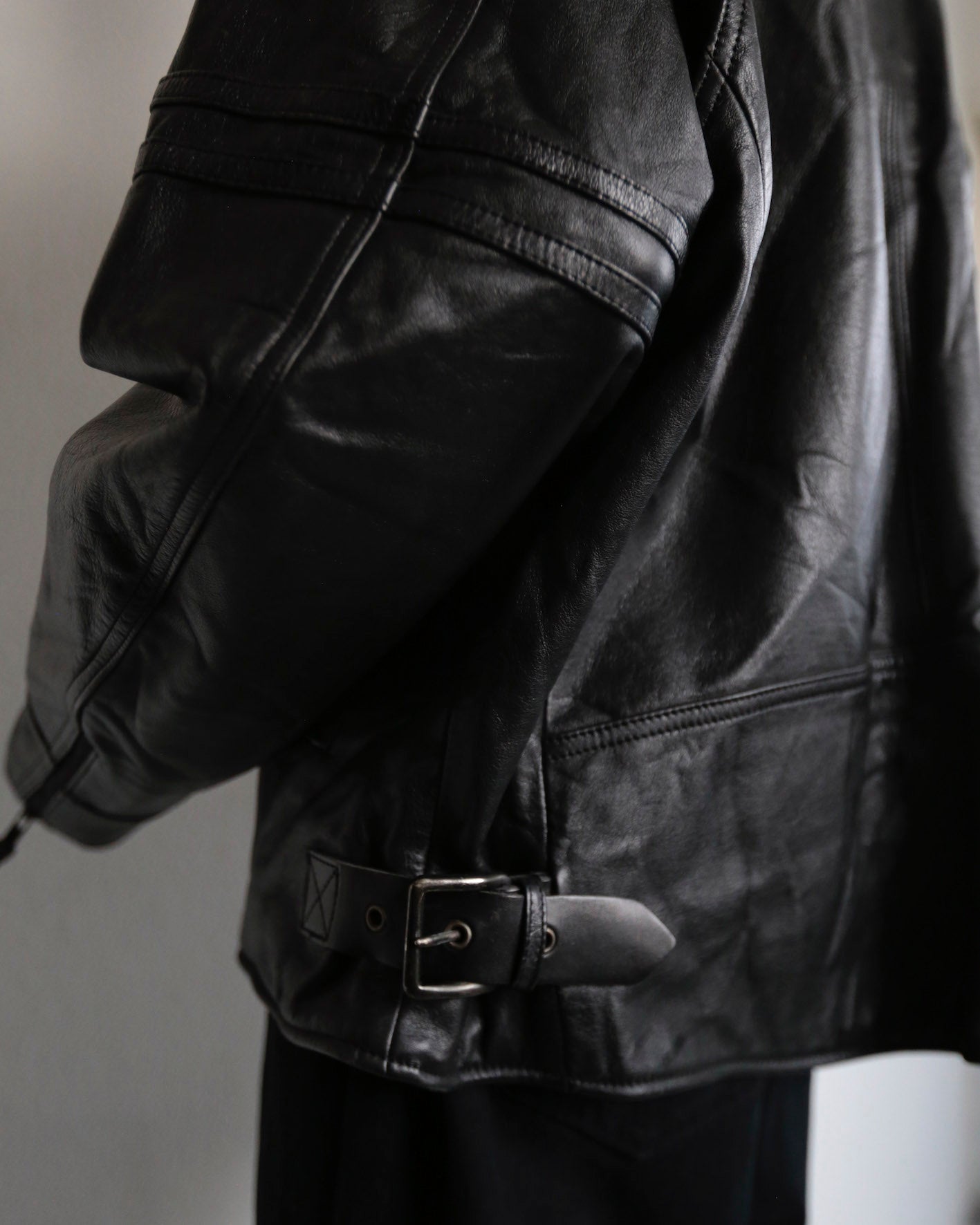 vintage harley davidson moto leather jacket