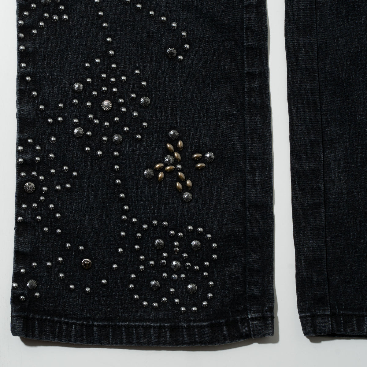 vintage studs flare jeans