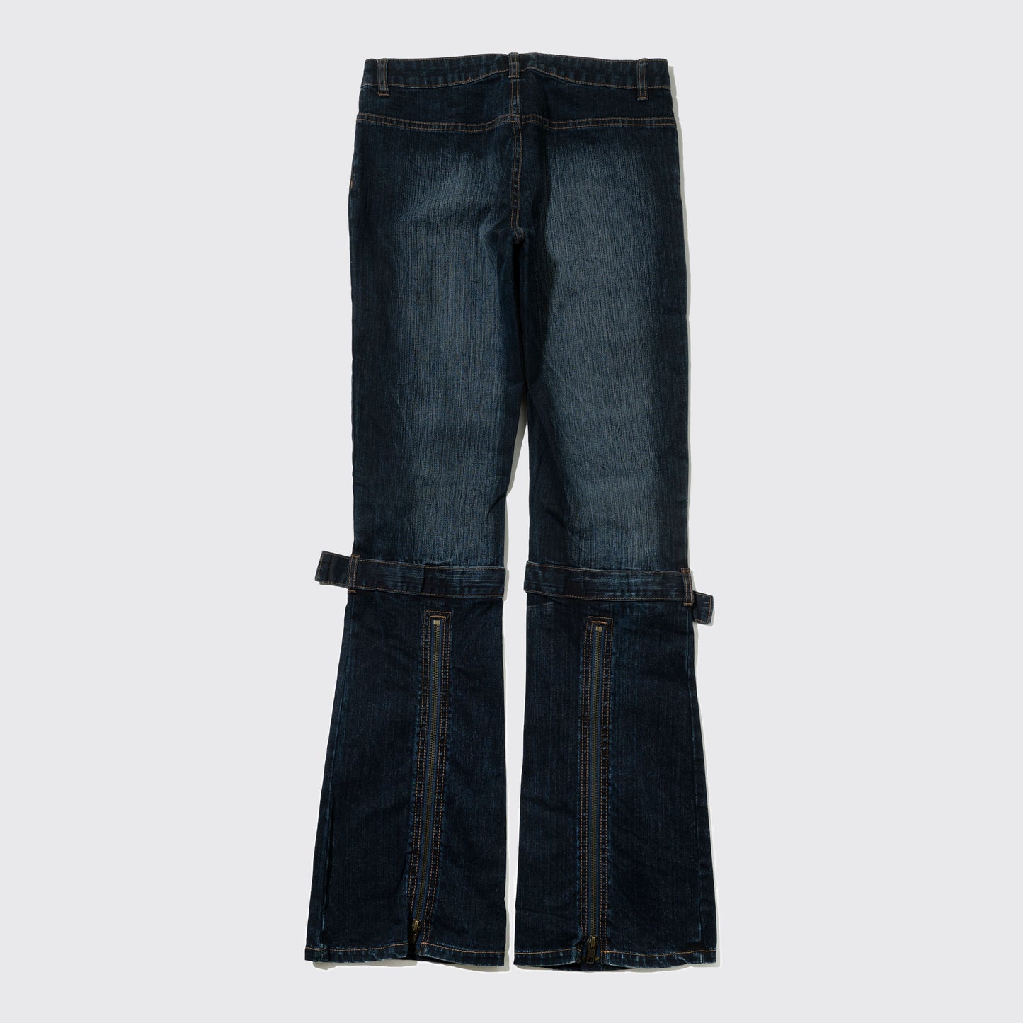 vintage belted flare jeans