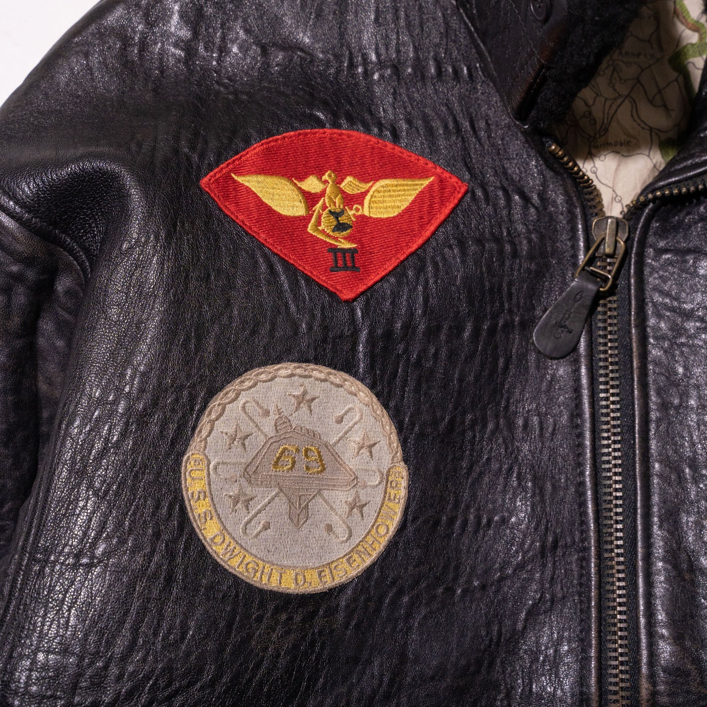 vintage avirex custom g-1 leather jacket