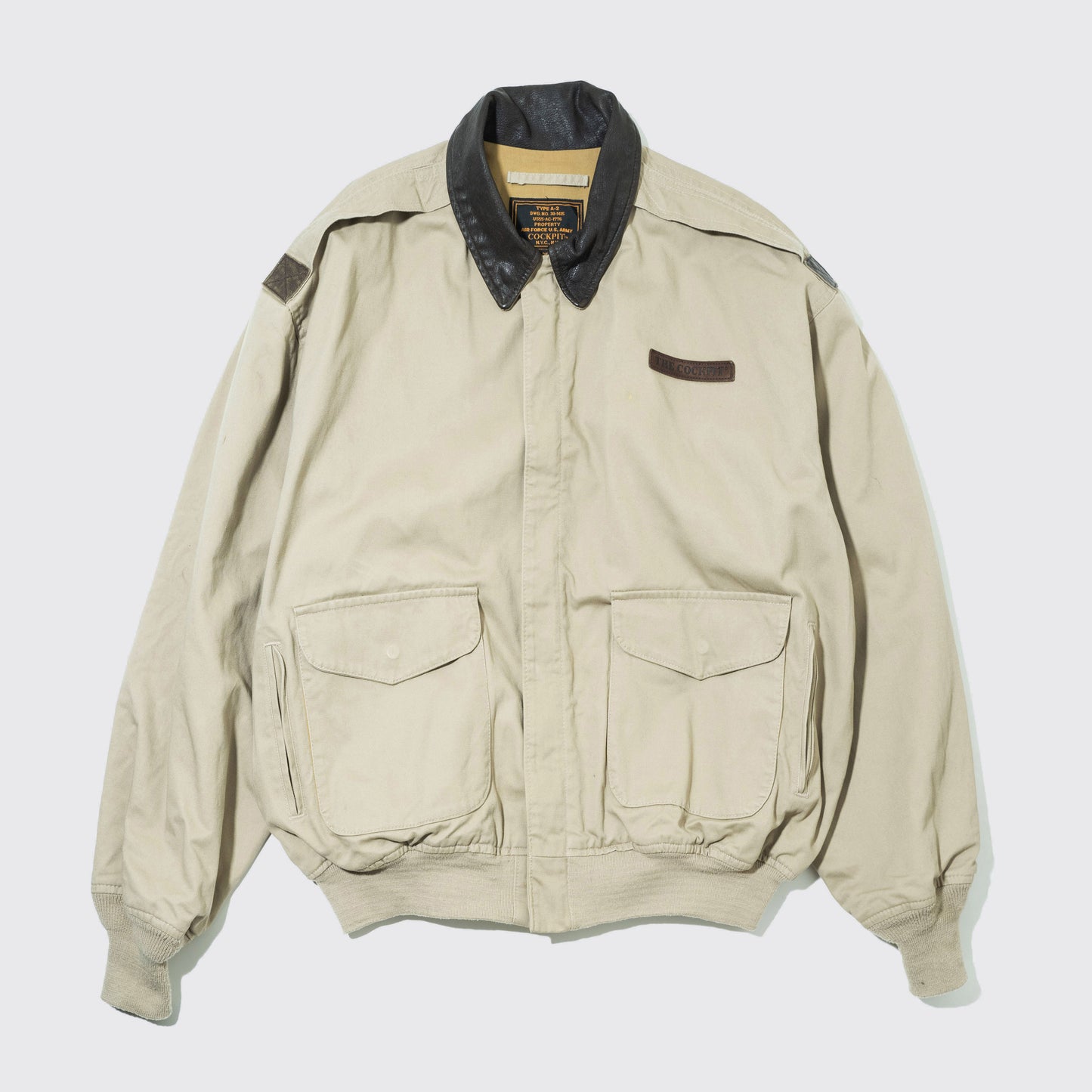 vintage loose type a-2 aviator jacket