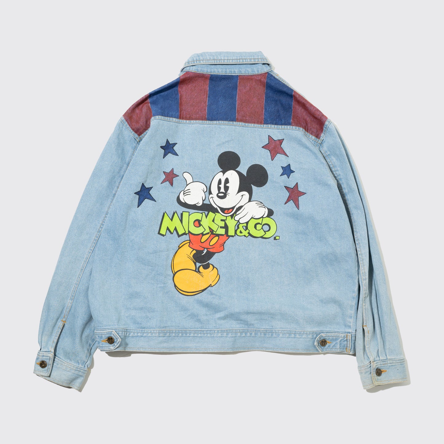 vintage painted trucker jacket