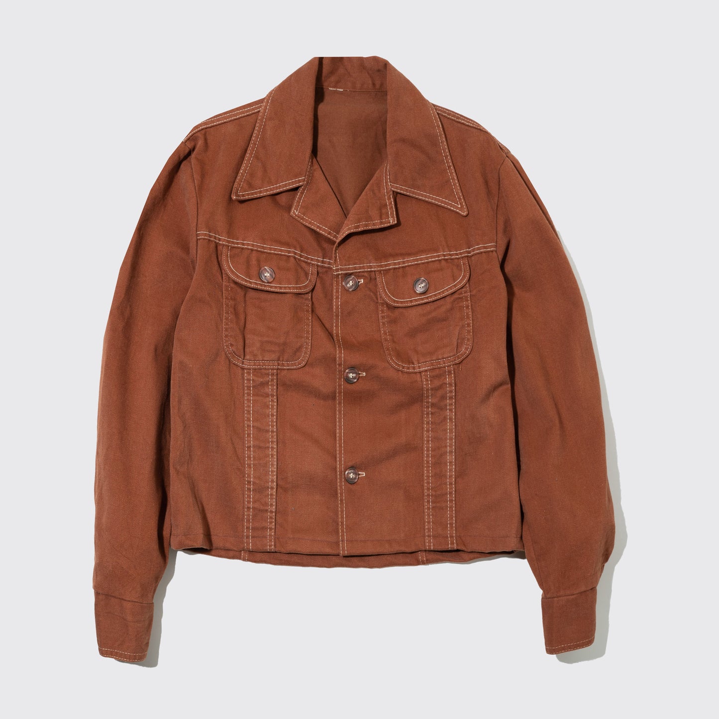 vintage resized short trucker jacket