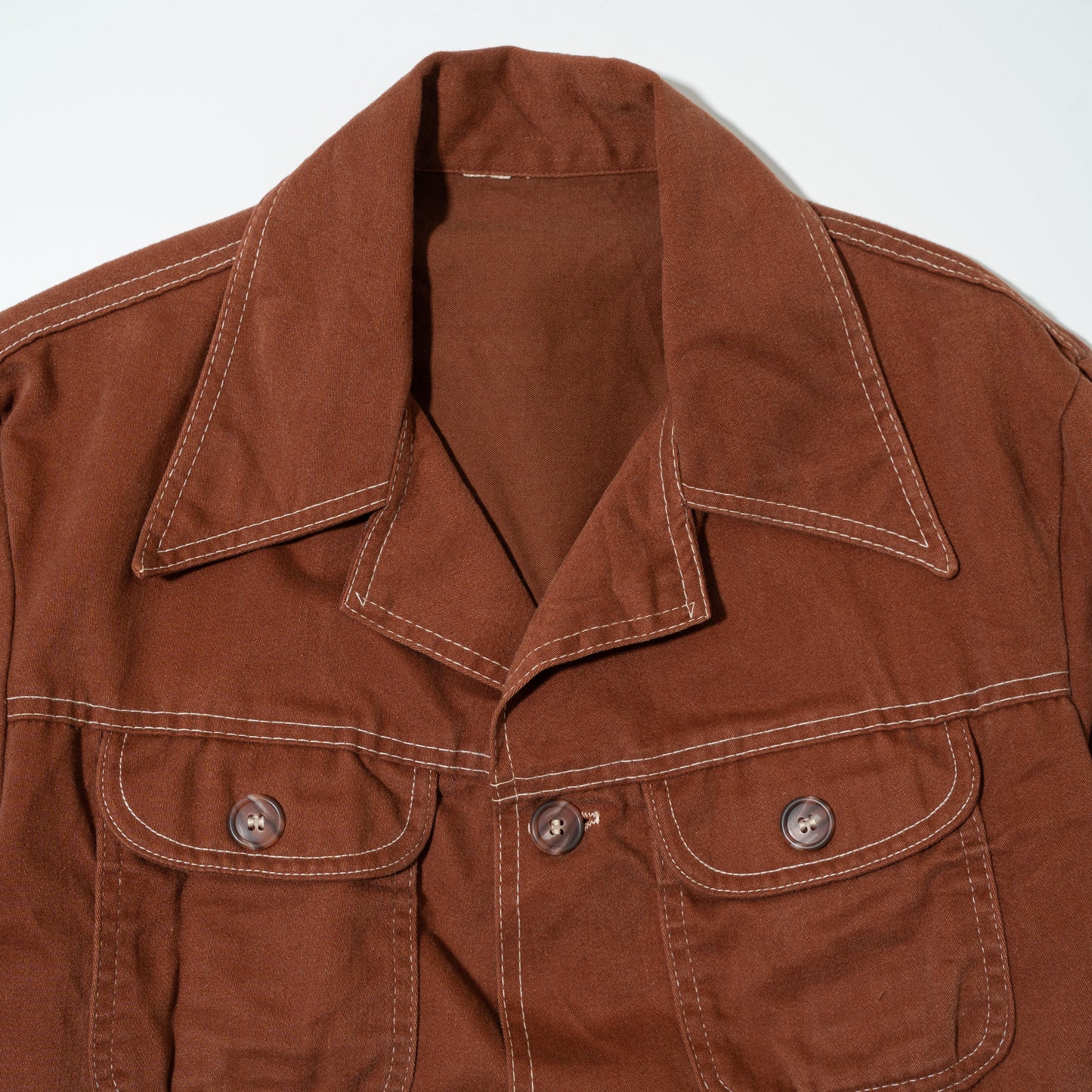 vintage resized short trucker jacket