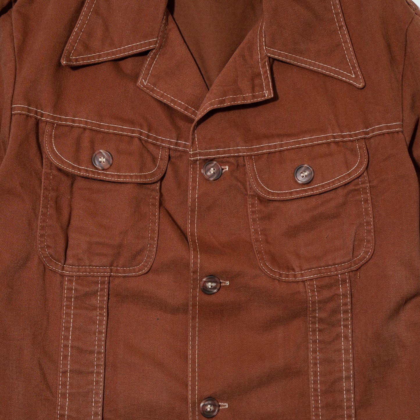 vintage resized short trucker jacket