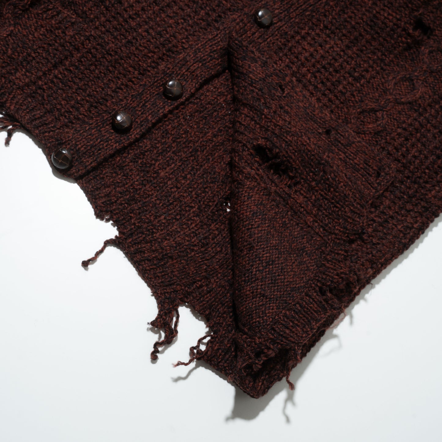 vintage broken cable cardigan