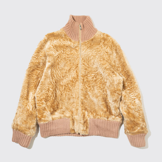 vintage cropped fur jacket